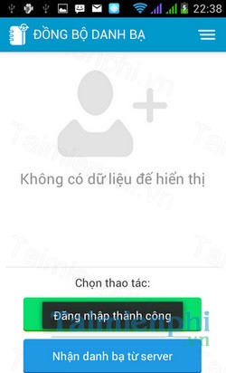download dong bo danh ba cho android